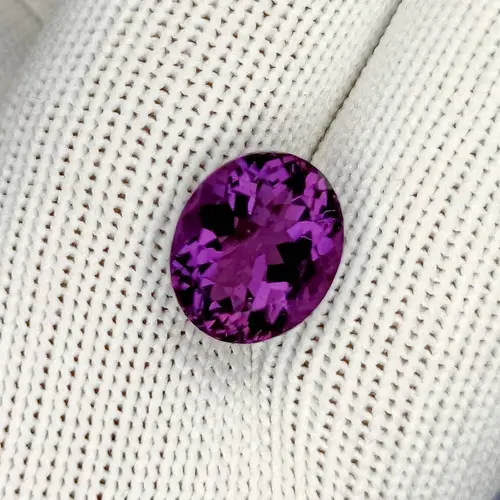 07.00 Carat 100% Natural Unheated Untreated Top Color Purple Amethyst Oval Shape Cut Loose Gemstone 12x11x8 MM For Making of Jewelry,