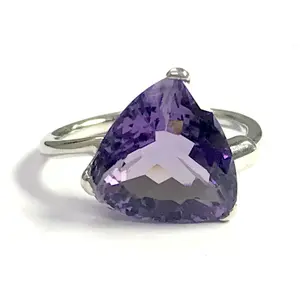 AMETHYST RING 925 Sterling silver,February birthstone ,Birthday gift ,Natural Amethyst ,Unisex Ring