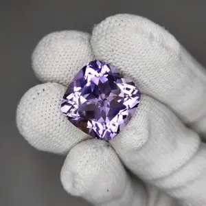 Certified 19.50 carat 100% Natural Bolivian Untreated cushion Shape Cut Loose Gemstone 17x17x12 MM for making of jewelry / ring.