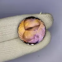 59.40 Carat 100% Natural Untreated 25x25x15 MM Ametrine Round Shape Loose Gemstone Double Ametrine, Bi Color Ametrine, Ametrine Pandent 59.40 Carat 100% Natural Untreated 25x25x15 MM Ametrine Round Shape Loose Gemstone Double Ametrine, Bi Color Ametrine, Ametrine Pandent