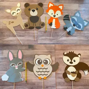 Woodland Animals Cake Toppers, Woodland Cake Decorations; Diaper Cake toppers, Woodland Party Toppers