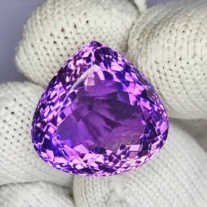 22.50 Carat 100% Natural Unheated Untreated Top Color Purple Amethyst Heart Shape Cut Loose Gemstone 28x28x12 MM For Making of Jewelry,