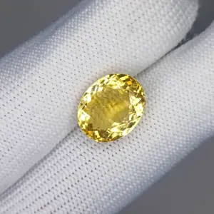 100% Natural Citrine, Merchant Stone of Wealth, Oval Shape,  Loose gemstone, 9.60 Carat 15x12x9 MM, Unheated And Untreated For Citrine Ring