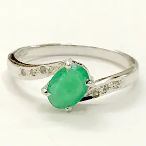 May birthstone Gifts EMERALD DIAMOND Rings in 925 sterling silver,May birthstone,emerald cut ring, emerald engagement ring, antique emerald