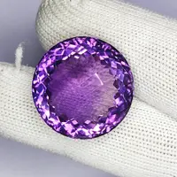 48.70 Carat 100% Natural Unheated Untreated Top Color Purple Amethyst Round Shape Cut Loose Gemstone 23x23x16 MM For Making of Jewelry, 48.70 Carat 100% Natural Unheated Untreated Top Color Purple Amethyst Round Shape Cut Loose Gemstone 23x23x16 MM For Making of Jewelry,