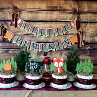 Woodland baby shower decorations, lumberjack baby shower theme decor, woodland diaper cakes, lumberjack buffalo plaid baby shower Woodland baby shower decorations, lumberjack baby shower theme decor, woodland diaper cakes, lumberjack buffalo plaid baby shower