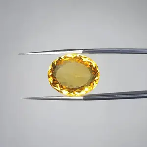 100% Natural Citrine, Merchant Stone of Wealth, Oval Shape,  Loose gemstone, 9.5 Carat 15x12x8 MM, Unheated And Untreated for citrine ring
