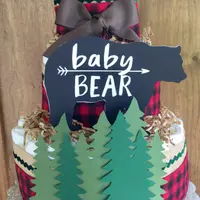 Lumberjack diaper cake, Camping Baby Shower, Mama bear, baby bear, Woodland diaper cake, buffalo plaid lumberjack baby Shower Decorations Lumberjack diaper cake, Camping Baby Shower, Mama bear, baby bear, Woodland diaper cake, buffalo plaid lumberjack baby Shower Decorations