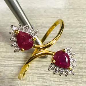 14k Gold-RUBY DIAMOND RING for Bride , Engagement Ring,Wedding Band, Red Gemstone Ring ,Gift for her-Leo Zodiac
