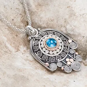 Evil Eye Necklace, Hamsa Hand, Hand Necklace, Hamsa Necklace, Hamsa Charm, Gold Necklace, Hamsa Jewelry, Evil Eye Gifts