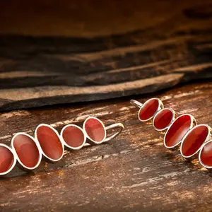 Sterling Silver Resin Earrings, Red Earrings Sterling Silver, Modern Resin Jewelry, Long Earrings, Silver Dangle Earring