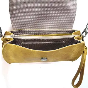 Yellow Women's leather wallet with chain leather, clutch purse, evening clutch, Handmade leather Wallet, wallet Coin,Pocket, phone wallet