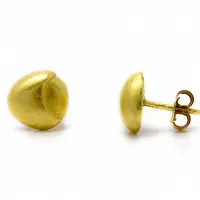 Shell shape 18k Gold post earrings, Bridal Earrings,18k Gold earrings, Geometric earrings, Gold stud earrings, Gift for her, Fine jewelry Shell shape 18k Gold post earrings, Bridal Earrings,18k Gold earrings, Geometric earrings, Gold stud earrings, Gift for her, Fine jewelry