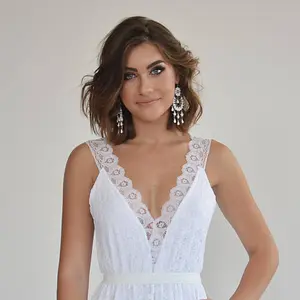 Bohemian wedding dress, boho wedding dress, lace wedding dress, lace gown, romantic wedding dress, beach wedding dress