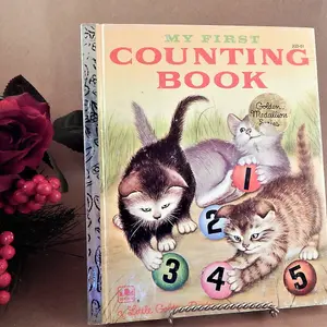 My First Counting Book Little Golden Book Childrens Picture Story Numbers Animals Educational Color Illustrations Vintage 1980s Collectible 203 51