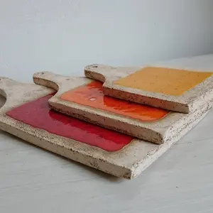 Handmade ceramic cutting board/serving try