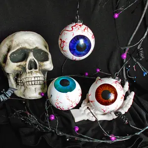 "Eye See You"  Glass Ornament Set of Three