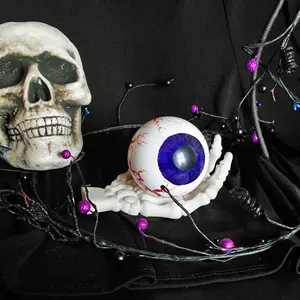 "Eye See You!"  3.5" Glass Hand Painted eyeball Ornament