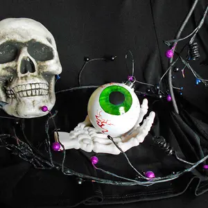 "Eye See You!"  3.5" Glass Hand Painted eyeball Ornament