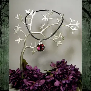 Stellar Merlot Dragon eye Pendant on an 18" cord