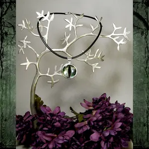 Stellar Jasper Dragon eye Pendant on an 18" cord