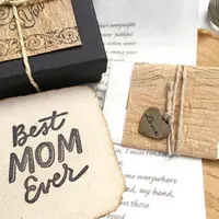 Mom Gift, meaningful gift from long distance daughter or son. Handmade paper card and your personalized love letter. Christmas gift idea Mom Gift, meaningful gift from long distance daughter or son. Handmade paper card and your personalized love letter. Christmas gift idea