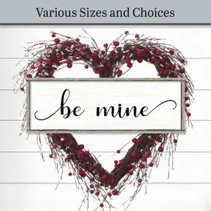 Be Mine Sign | Farmhouse Decor Wood Signs and Plaques | Valentine Decoration | Valentine's Day engagement gift