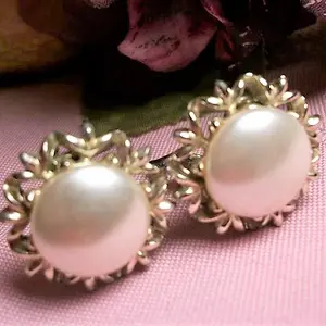 Earrings Vintage Coro Signed Jewelry Clip On White Pearl Bridal Accessory Wedding Jewelry