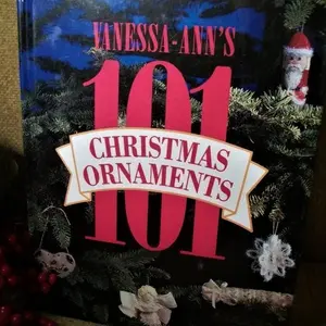 Craft Pattern Book Vanessa Ann's 101 Christmas Ornaments by Oxmoor House 1992 DIY Crafts Gifts Decorating