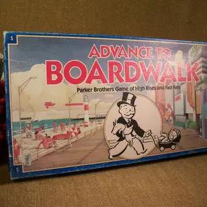 Monopoly Game Advance to Boardwalk Vintage 1985 Parker Brothers