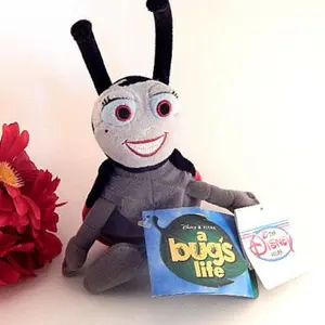 Ladybug Stuffed Animal A Bug's Life Francis Mini Bean Bag Toy Walt Disney Movie