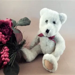 Teddy Bear  BOYDS Stuffed Animal 12" Beige Jointed Boyds Collection Vintage 1990's Toy