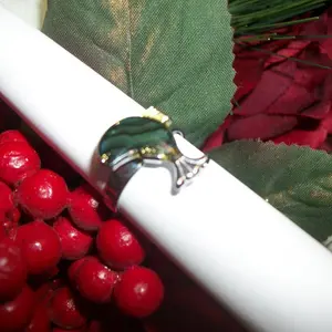 Dolphin Ring  Abalone Shell Sea Life Ocean Fish Girls Tween Teen Vintage 1980s Fashion Jewelry