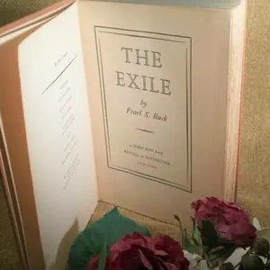 The Exile Pearl S Buck Antique Book 1936  Hardcover Biography American Literature Home Library