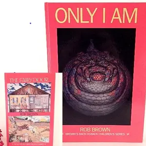 Childrens Book Only I Am and The Fairy Door Story,ook Rob Brown Back-to-Back 2 in 1 Imagination and Adventure Vintage 1995 Hardcover Gift