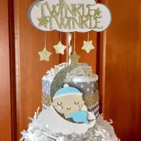 Twinkle Twinkle Little Star Diaper Cake, Moon Star baby boy Shower Decorations, Gold stars baby shower decorations, Diaper Cake Shower Gift Twinkle Twinkle Little Star Diaper Cake, Moon Star baby boy Shower Decorations, Gold stars baby shower decorations, Diaper Cake Shower Gift