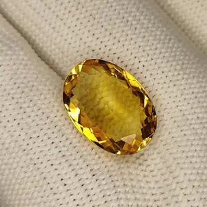 100% Natural Brandy Color Citrine, Oval Shape, Loose Gemstone, 6.80 Carat 15x11x7 MM, Unheated And Untreated for Citrine Ring and Jewelry