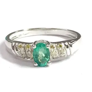 Emerald Ring-For Women-Emerald Jewelry-Green Gemstone Ring-Genuine Emerald Ring-May Birthday Gifts