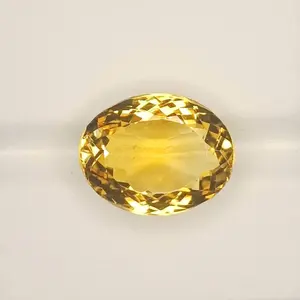 100% Natural Citrine, Merchant Stone of Wealth, Oval Shape,  Loose gemstone, 12.25 Carat 16x13x9 MM, Unheated And Untreated For Citrine Ring