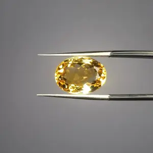100% Natural Citrine, Merchant Stone of Wealth, Oval Shape,  Loose gemstone, 06.50 Carat 14x10x7 MM, Unheated And Untreated For Citrine Ring