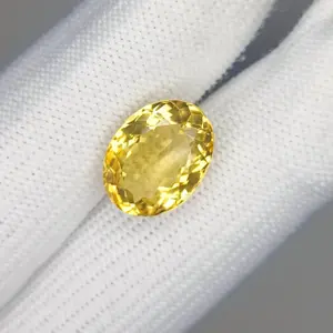 100% Natural Citrine, Merchant Stone of Wealth, Oval Shape,  Loose gemstone, 10.50 Carat 16x12x9 MM, Unheated And Untreated For Citrine Ring