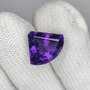 7.40 Carat 12x15x8 Purple Amethyst 100% Natural Fancy Shape Loose Gemstone, February Birthstone, Amethyst Ring, Valentine gift