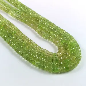 Tsavorite faceted Rondelle Beads Strands, 16 Inch Strand, Ready to Wear Tsavorite Beads, Tsavorite Strands, 5 mm Faceted Rondelle Beads