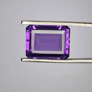 9.90 Carat 15x12x7 Purple Amethyst 100% Natural Rectangle Shape Loose Gemstone, February Birthstone, Amethyst Ring, Valentine gift