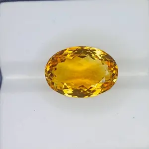 100% Natural Brandy Color Citrine, Oval Shape, Loose Gemstone, 10 Carat 16x11x8 MM, Unheated And Untreated for Citrine Ring and Jewelry