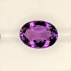 11.95 Carat 100% Natural Unheated Untreated Top Color Purple Amethyst Oval Shape Cut Loose Gemstone 17x12x9 MM For Making of Jewelry,