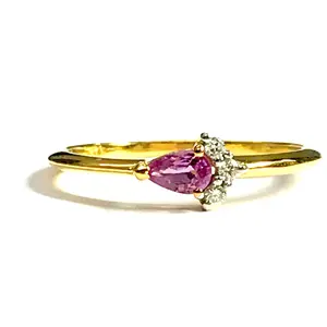 PINK SAPPHIRE Diamond Ring , October Birthstone , Engagement ring,Leaf Pattern , 14k Gold Ring ,Diana Ring , beautiful gift for her