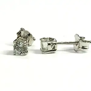 AQUAMARINE STUD EARRINGS , March birthstone ,Tops ,925 sterling silver ,seawater earring,natural aquamarine,sky blue earring.....