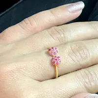14k Rose gold-RUBY RING ,Sterling Silver,Matte Gold Plating ,July Birthstone ,Red Gemstone 14k Rose gold-RUBY RING ,Sterling Silver,Matte Gold Plating ,July Birthstone ,Red Gemstone