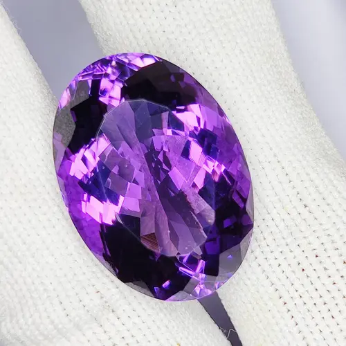 41.90 Carat 100% Natural Unheated Untreated Top Color Purple Amethyst Oval Shape Cut Loose Gemstone 27X19X14 MM For Making of Jewelry,